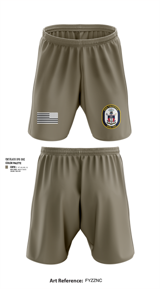 Athletic Shorts With Pockets, USS TRUXTUN DDG 103, Navy, Teamtime, Team time, sublimation, custom sports apparel, team uniforms, spirit wear, spiritwear, sports uniforms, custom shirts, team store, custom team store, fundraiser sports, apparel fundraiser