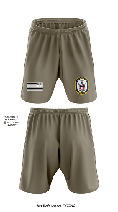 USS TRUXTUN DDG 103 86868328 Athletic Shorts With Pockets - 100