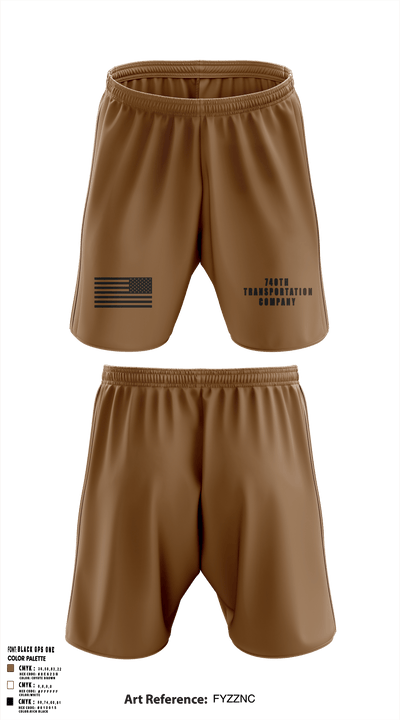 740TH TRANSPORTATION COMPANY 35775889 Athletic Shorts With Pockets - 1