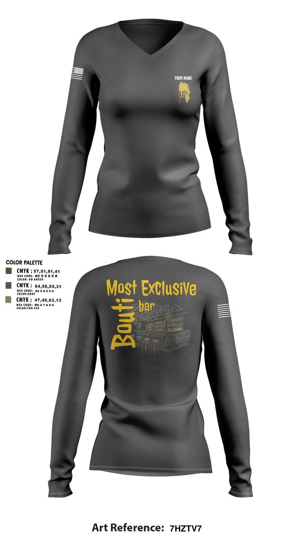 Women's Long Sleeve Vneck Shirt, jsotf J2, Army, Teamtime, Team time, sublimation, custom sports apparel, team uniforms, spirit wear, spiritwear, sports uniforms, custom shirts, team store, custom team store, fundraiser sports, apparel fundraiser