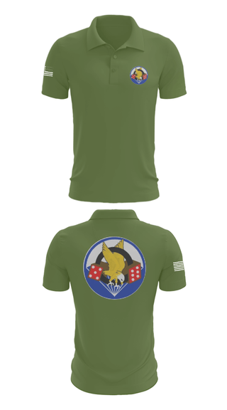 Short Sleeve Performance Polo, 506th PIR, Army, Teamtime, Team time, sublimation, custom sports apparel, team uniforms, spirit wear, spiritwear, sports uniforms, custom shirts, team store, custom team store, fundraiser sports, apparel fundraiser