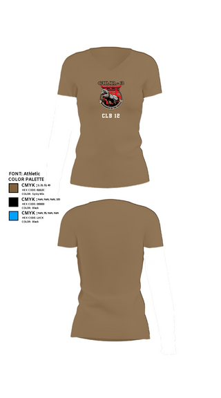Women's Short Sleeve Vneck Shirt, CLB 12, Marines, Teamtime, Team time, sublimation, custom sports apparel, team uniforms, spirit wear, spiritwear, sports uniforms, custom shirts, team store, custom team store, fundraiser sports, apparel fundraiser