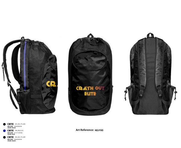 Gear Bag, Crash out elite, Men's Basketball, Teamtime, Team time, sublimation, custom sports apparel, team uniforms, spirit wear, spiritwear, sports uniforms, custom shirts, team store, custom team store, fundraiser sports, apparel fundraiser