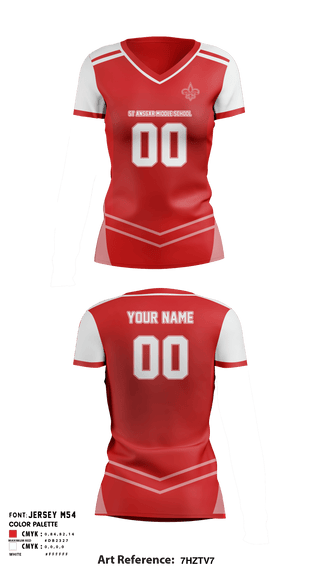 Women's Short Sleeve Vneck Shirt, St Ansgar Middle School Volleyball, Women's Volleyball, Teamtime, Team time, sublimation, custom sports apparel, team uniforms, spirit wear, spiritwear, sports uniforms, custom shirts, team store, custom team store, fundraiser sports, apparel fundraiser