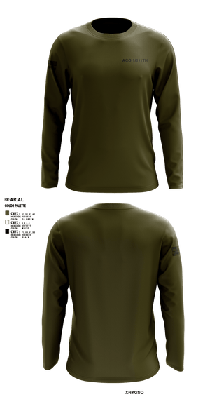 Long Sleeve Performance Shirt, Aco 1/111th, , Teamtime, Team time, sublimation, custom sports apparel, team uniforms, spirit wear, spiritwear, sports uniforms, custom shirts, team store, custom team store, fundraiser sports, apparel fundraiser