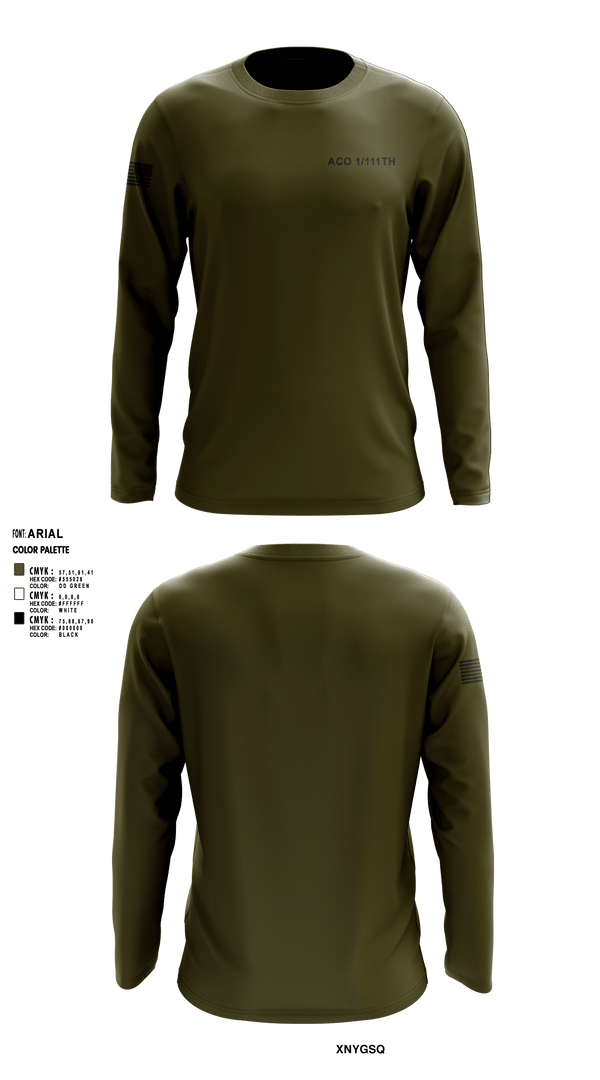 Long Sleeve Performance Shirt, Aco 1/111th, , Teamtime, Team time, sublimation, custom sports apparel, team uniforms, spirit wear, spiritwear, sports uniforms, custom shirts, team store, custom team store, fundraiser sports, apparel fundraiser