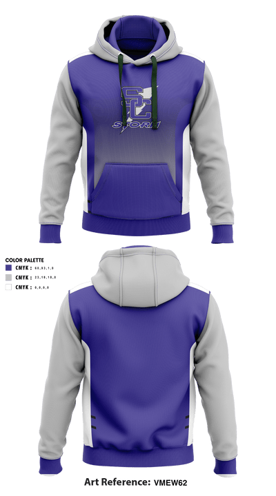 Stuart W Cramer High School Volleyball 87218766 Hoodie - 40