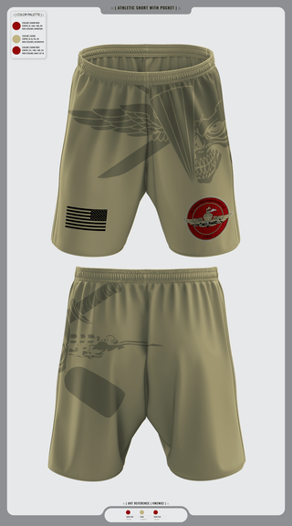 Athletic Shorts With Pockets, 2nd Force Reconnaissance, Marines, Teamtime, Team time, sublimation, custom sports apparel, team uniforms, spirit wear, spiritwear, sports uniforms, custom shirts, team store, custom team store, fundraiser sports, apparel fundraiser