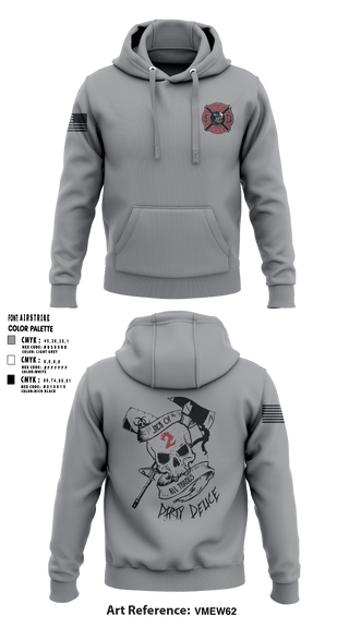 Hoodie, 386th ECES/CEF, Fire Department, Teamtime, Team time, sublimation, custom sports apparel, team uniforms, spirit wear, spiritwear, sports uniforms, custom shirts, team store, custom team store, fundraiser sports, apparel fundraiser