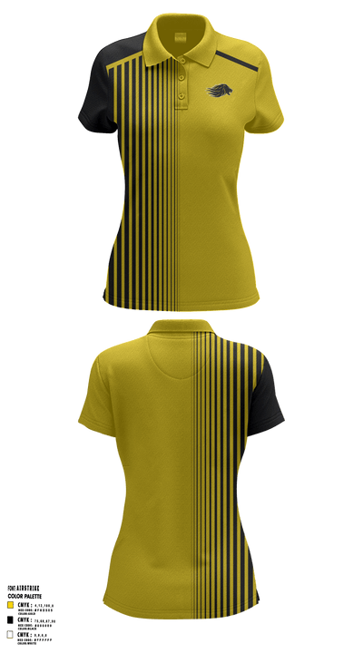 Manila Middle School Volleyball 11033273 Women's Short Sleeve Performance Polo  - 1
