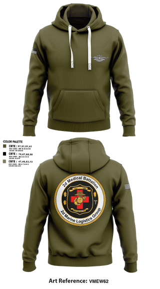 Hoodie, 2D MED BN, 2FSSG, 2MARFORLANT, Navy, Teamtime, Team time, sublimation, custom sports apparel, team uniforms, spirit wear, spiritwear, sports uniforms, custom shirts, team store, custom team store, fundraiser sports, apparel fundraiser