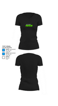 Martin County Panthers Football And Cheer 92599871 Women's Short Sleeve V-neck Shirt - 37