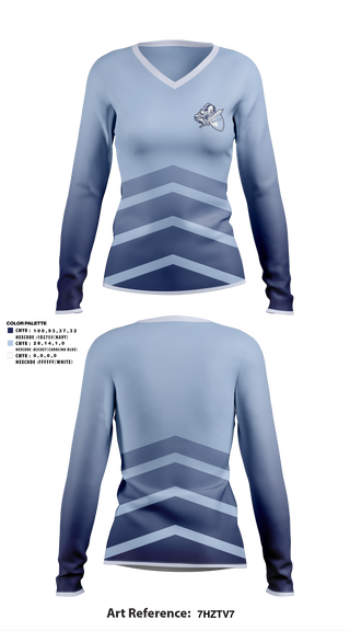 Women's Long Sleeve Vneck Shirt, Monsignor Scanlan Volleyball, Women's Volleyball, Teamtime, Team time, sublimation, custom sports apparel, team uniforms, spirit wear, spiritwear, sports uniforms, custom shirts, team store, custom team store, fundraiser sports, apparel fundraiser