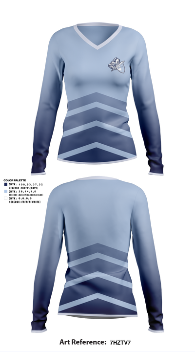 Monsignor Scanlan Volleyball 73062018 Women's Long Sleeve V-neck Shirt - 1
