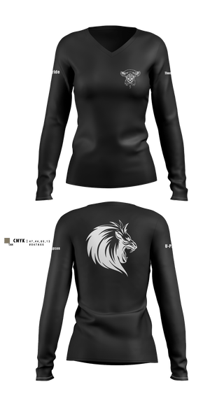 Women's Long Sleeve Vneck Shirt, U Pride, Army, Teamtime, Team time, sublimation, custom sports apparel, team uniforms, spirit wear, spiritwear, sports uniforms, custom shirts, team store, custom team store, fundraiser sports, apparel fundraiser