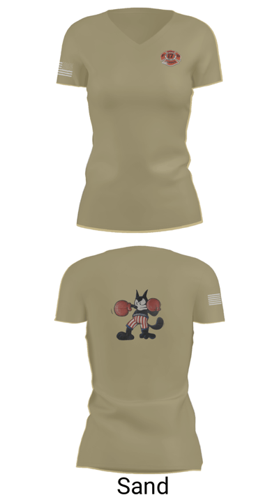 Station 17 90586189 Women's Short Sleeve V-neck Shirt - 88