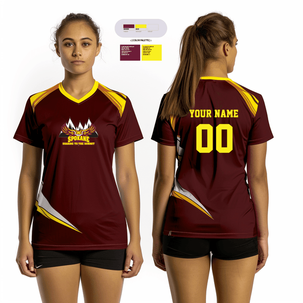 Short Sleeve Performance Shirt, Spokane R-7 High School Volleyball, Women's Volleyball, Teamtime, Team time, sublimation, custom sports apparel, team uniforms, spirit wear, spiritwear, sports uniforms, custom shirts, team store, custom team store, fundraiser sports, apparel fundraiser