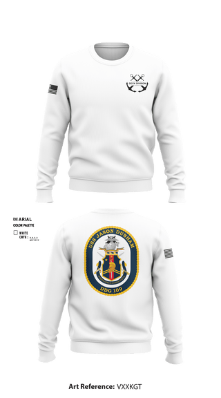 Crew Neck Sweatshirt, Jason Dunham Deck Division, Navy, Teamtime, Team time, sublimation, custom sports apparel, team uniforms, spirit wear, spiritwear, sports uniforms, custom shirts, team store, custom team store, fundraiser sports, apparel fundraiser