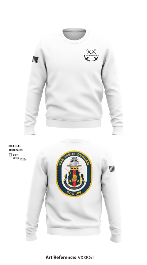 Crew Neck Sweatshirt, Jason Dunham Deck Division, Navy, Teamtime, Team time, sublimation, custom sports apparel, team uniforms, spirit wear, spiritwear, sports uniforms, custom shirts, team store, custom team store, fundraiser sports, apparel fundraiser