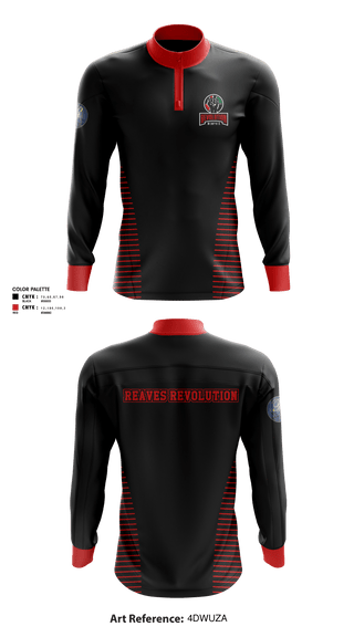 Quarter Zip Jacket, Reaves Revolution, Men's Basketball, Teamtime, Team time, sublimation, custom sports apparel, team uniforms, spirit wear, spiritwear, sports uniforms, custom shirts, team store, custom team store, fundraiser sports, apparel fundraiser