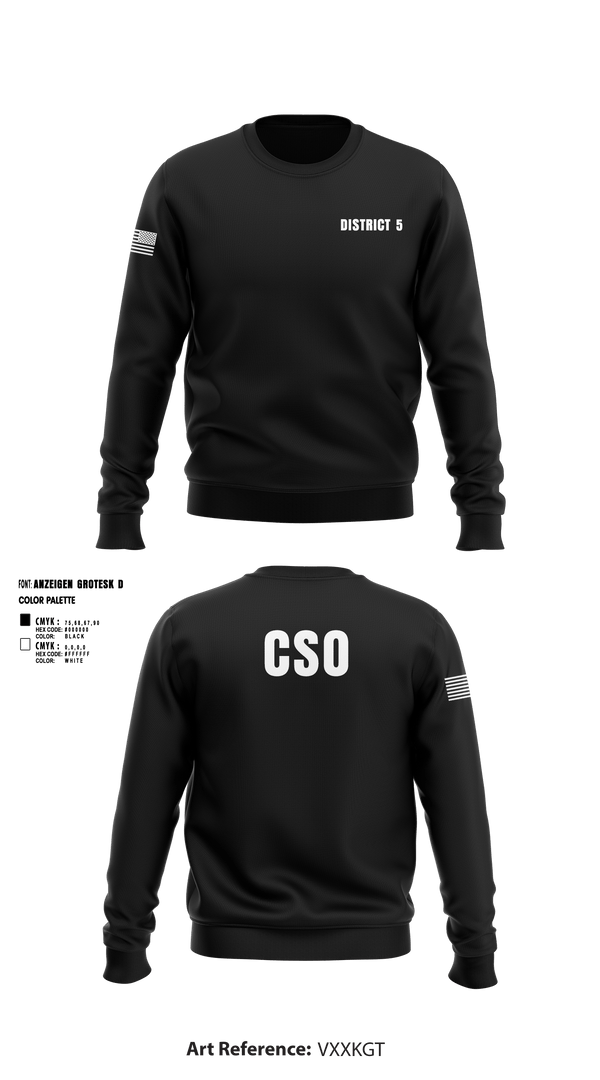 Crew Neck Sweatshirt, District 5 CSO, Police, Teamtime, Team time, sublimation, custom sports apparel, team uniforms, spirit wear, spiritwear, sports uniforms, custom shirts, team store, custom team store, fundraiser sports, apparel fundraiser