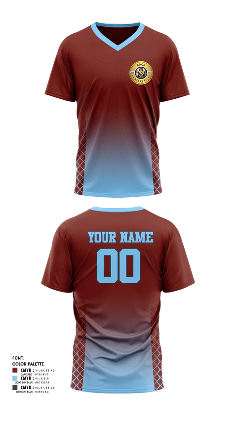 Womens Soccer Jersey, Rock Star, Men's Soccer, Teamtime, Team time, sublimation, custom sports apparel, team uniforms, spirit wear, spiritwear, sports uniforms, custom shirts, team store, custom team store, fundraiser sports, apparel fundraiser