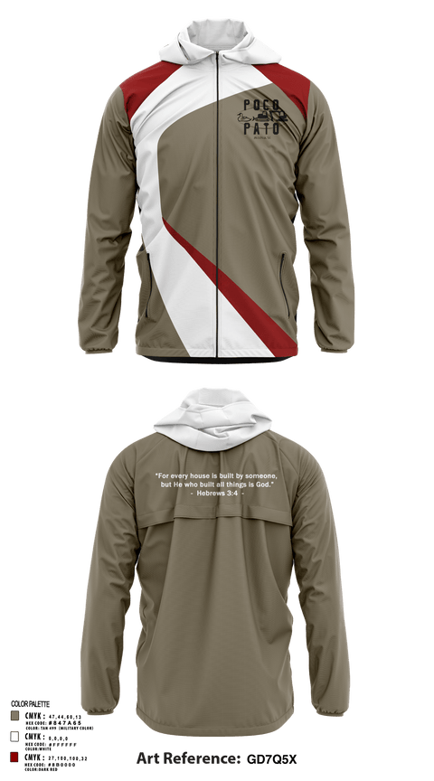 Windbreaker, Poco Pato, , Teamtime, Team time, sublimation, custom sports apparel, team uniforms, spirit wear, spiritwear, sports uniforms, custom shirts, team store, custom team store, fundraiser sports, apparel fundraiser