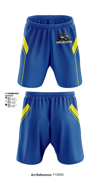 Wildcats 9999514 Athletic Shorts With Pockets - 1