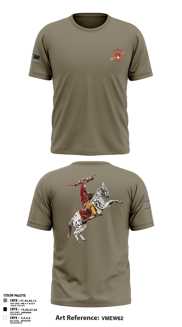 Old School Cotton Feel Shirt, FSU ROTC, Army, Teamtime, Team time, sublimation, custom sports apparel, team uniforms, spirit wear, spiritwear, sports uniforms, custom shirts, team store, custom team store, fundraiser sports, apparel fundraiser