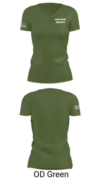 Women's Short Sleeve Vneck Shirt, USS NEW JERSEY, , Teamtime, Team time, sublimation, custom sports apparel, team uniforms, spirit wear, spiritwear, sports uniforms, custom shirts, team store, custom team store, fundraiser sports, apparel fundraiser
