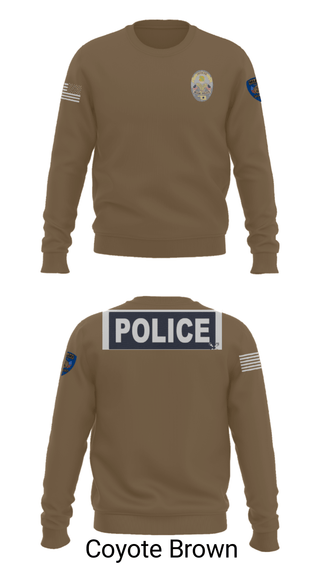 Crew Neck Sweatshirt, Miami Police Department, Police, Teamtime, Team time, sublimation, custom sports apparel, team uniforms, spirit wear, spiritwear, sports uniforms, custom shirts, team store, custom team store, fundraiser sports, apparel fundraiser