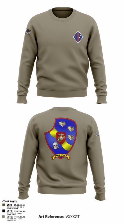 3rd LAR 1st MARDIV 13468961 Crew Neck Sweatshirt - 2