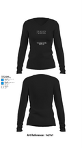 The Hallen School 41591884 Women's Long Sleeve V-neck Shirt - 34