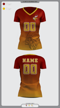 Mission Valley Senior High School Volleyball 58304550 Women's Short Sleeve V-neck Shirt - 1