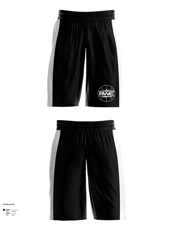 Mens Basketball Shorts, Rwe, Men's Basketball, Teamtime, Team time, sublimation, custom sports apparel, team uniforms, spirit wear, spiritwear, sports uniforms, custom shirts, team store, custom team store, fundraiser sports, apparel fundraiser