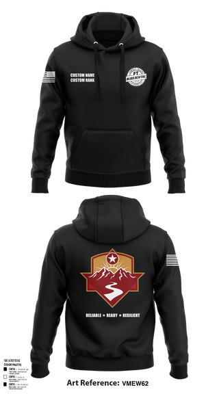 Hoodie, Fort Bliss DENTAC, Army, Teamtime, Team time, sublimation, custom sports apparel, team uniforms, spirit wear, spiritwear, sports uniforms, custom shirts, team store, custom team store, fundraiser sports, apparel fundraiser