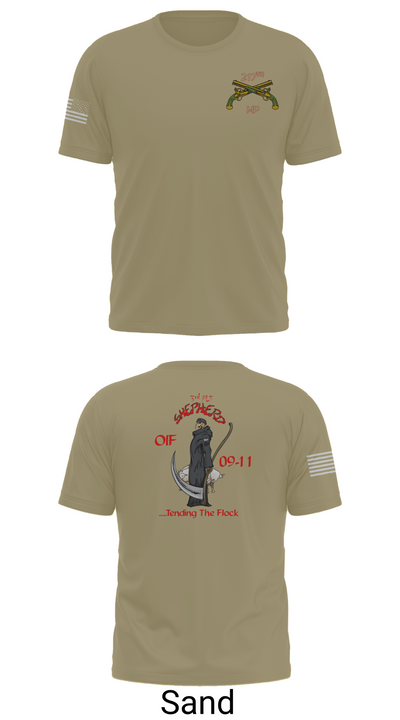 217th MP CO 3rd platoon Iraq 09-10 88609784 Old School Cotton Feel Shirt - 90