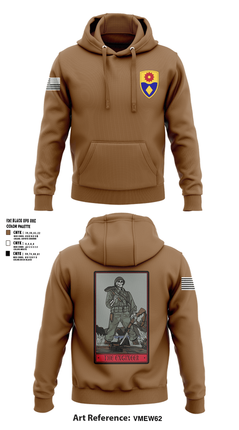 Hoodie, 649 ENG CO, Army, Teamtime, Team time, sublimation, custom sports apparel, team uniforms, spirit wear, spiritwear, sports uniforms, custom shirts, team store, custom team store, fundraiser sports, apparel fundraiser