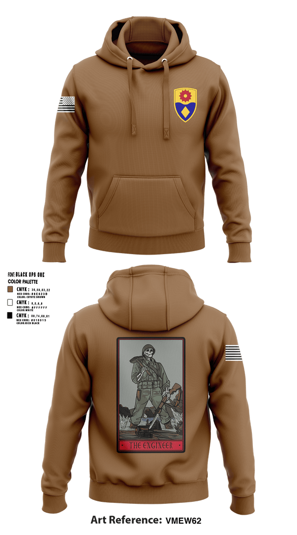 Hoodie, 649 ENG CO, Army, Teamtime, Team time, sublimation, custom sports apparel, team uniforms, spirit wear, spiritwear, sports uniforms, custom shirts, team store, custom team store, fundraiser sports, apparel fundraiser