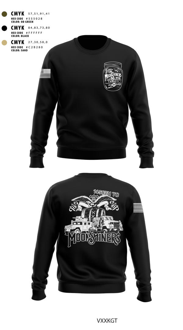 Crew Neck Sweatshirt, 1450th TC, Army, Teamtime, Team time, sublimation, custom sports apparel, team uniforms, spirit wear, spiritwear, sports uniforms, custom shirts, team store, custom team store, fundraiser sports, apparel fundraiser