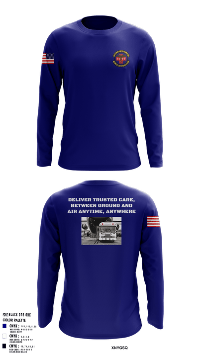 452d Aeromedical Staging Squadron 30714364 Long Sleeve Performance Shirt - 3