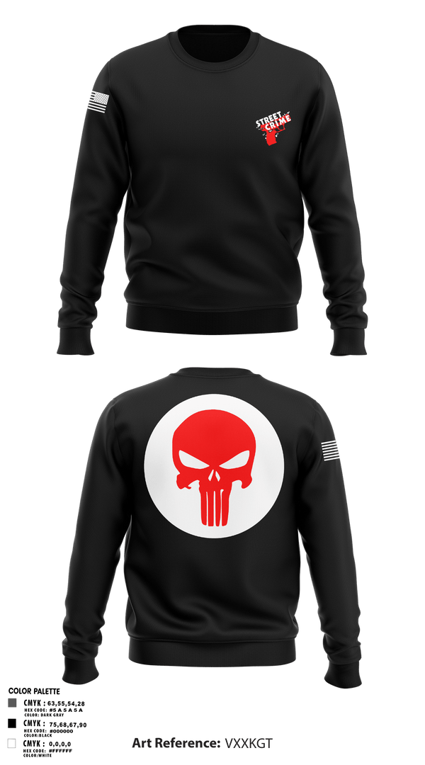 Crew Neck Sweatshirt, Street Crimes, Police, Teamtime, Team time, sublimation, custom sports apparel, team uniforms, spirit wear, spiritwear, sports uniforms, custom shirts, team store, custom team store, fundraiser sports, apparel fundraiser