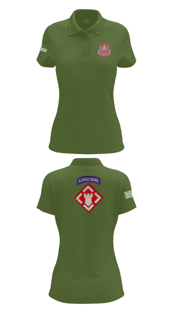 Women's Short Sleeve Performance Polo, 37th engineer bn, Army, Teamtime, Team time, sublimation, custom sports apparel, team uniforms, spirit wear, spiritwear, sports uniforms, custom shirts, team store, custom team store, fundraiser sports, apparel fundraiser