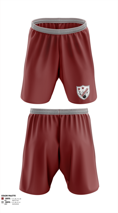 Sheridan High School Bowling 77563042 Athletic Shorts With Pockets - 1