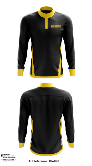 Quarter Zip Jacket, Wildboys, Football, Teamtime, Team time, sublimation, custom sports apparel, team uniforms, spirit wear, spiritwear, sports uniforms, custom shirts, team store, custom team store, fundraiser sports, apparel fundraiser