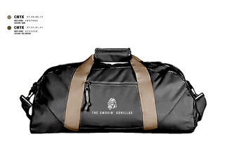 Duffle Bag, The Smokin' Gorillas, Space Force, Teamtime, Team time, sublimation, custom sports apparel, team uniforms, spirit wear, spiritwear, sports uniforms, custom shirts, team store, custom team store, fundraiser sports, apparel fundraiser