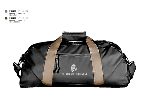Duffle Bag, The Smokin' Gorillas, Space Force, Teamtime, Team time, sublimation, custom sports apparel, team uniforms, spirit wear, spiritwear, sports uniforms, custom shirts, team store, custom team store, fundraiser sports, apparel fundraiser