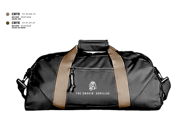 Duffle Bag, The Smokin' Gorillas, Space Force, Teamtime, Team time, sublimation, custom sports apparel, team uniforms, spirit wear, spiritwear, sports uniforms, custom shirts, team store, custom team store, fundraiser sports, apparel fundraiser
