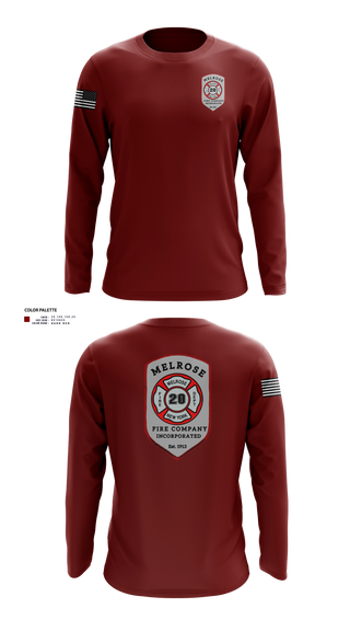 Long Sleeve Performance Shirt, The Melrose Fire Company Incorporated, , Teamtime, Team time, sublimation, custom sports apparel, team uniforms, spirit wear, spiritwear, sports uniforms, custom shirts, team store, custom team store, fundraiser sports, apparel fundraiser
