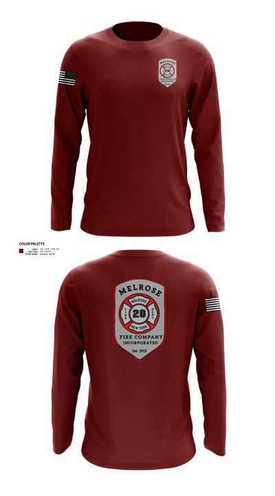 The Melrose Fire Company Incorporated 84438539 Long Sleeve Performance Shirt 23